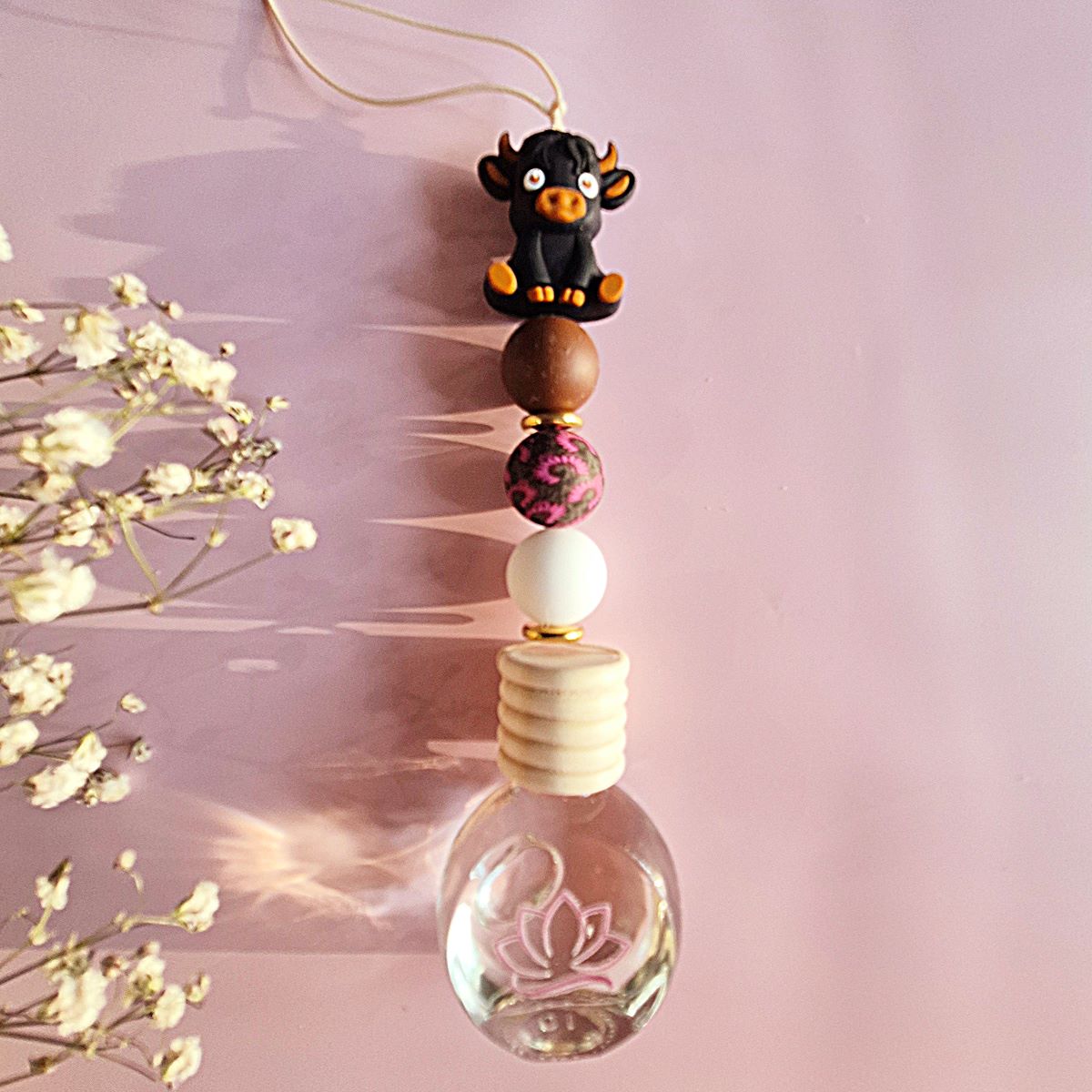 Car Diffuser - Hanging - Highland Cows (with refill bottle)