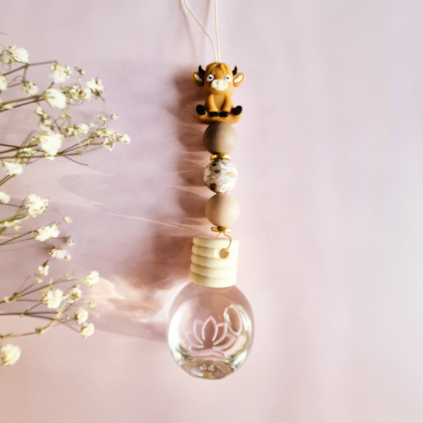 Car Diffuser - Hanging - Highland Cows (with refill bottle)