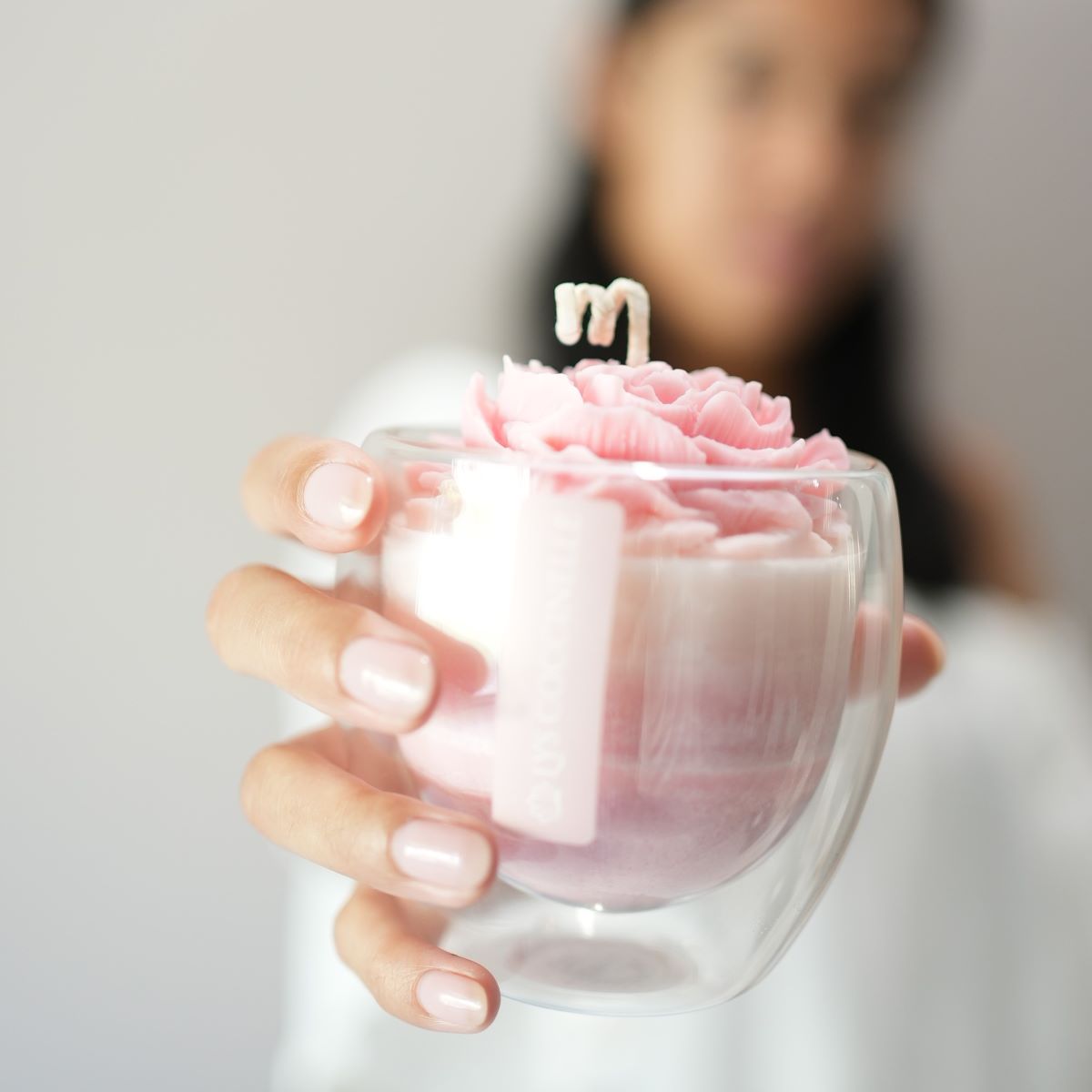 DUSK - Floating Flower Candle - Peony, Rose & Musk