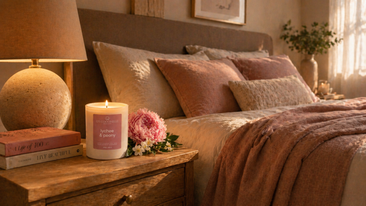lychee peony candle QLD, Australia