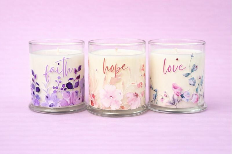 Faith Candle artist design