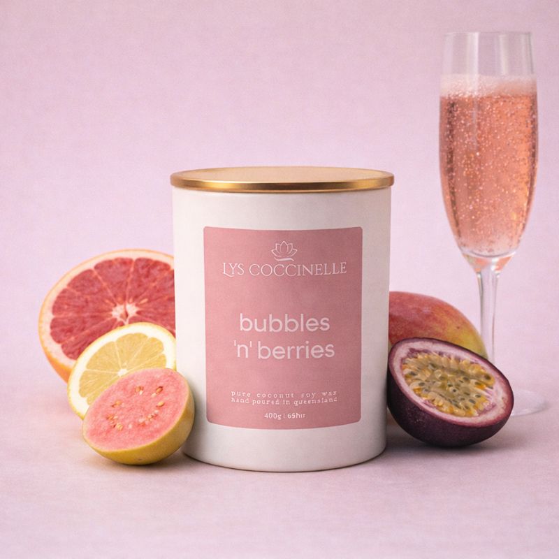 Bubbles 'n' Berries Candle (WSL - Champagne & Strawberries)