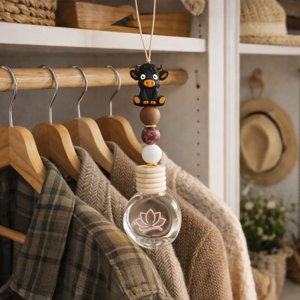 Car Diffuser - Hanging - Highland Cows (with refill bottle)