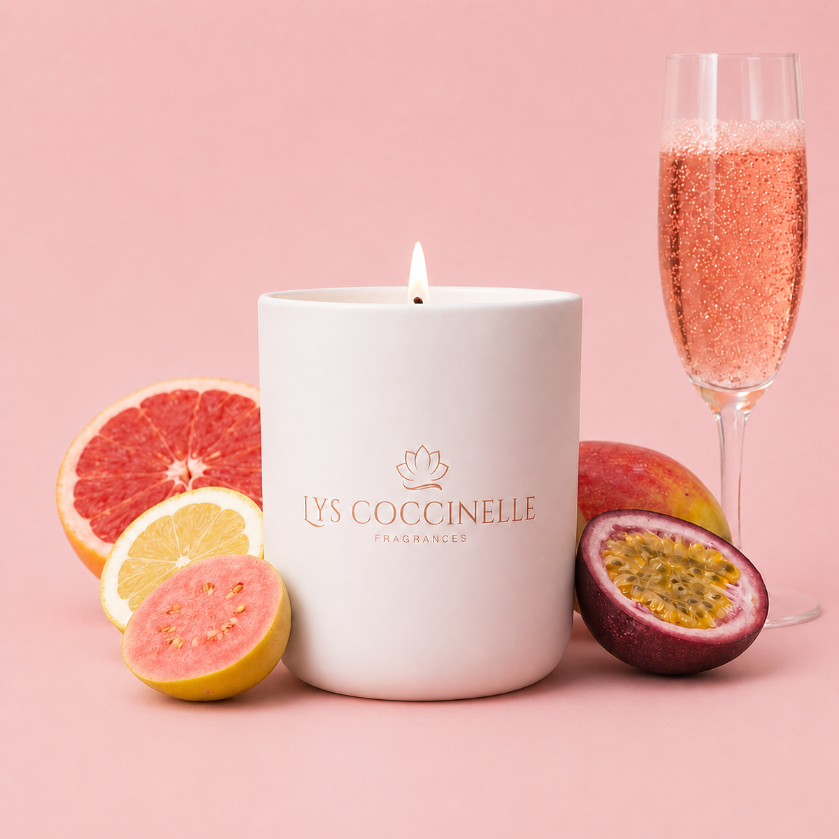 Bubbles 'n' Berries Candle (Pink Champagne)