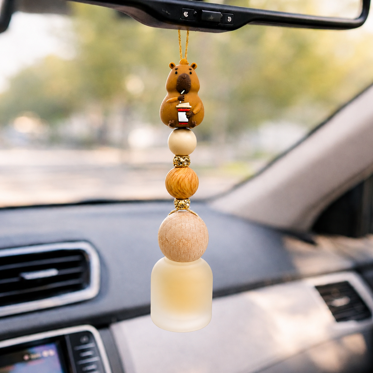 Car Diffuser - Hanging - Capybara (with refill bottle)