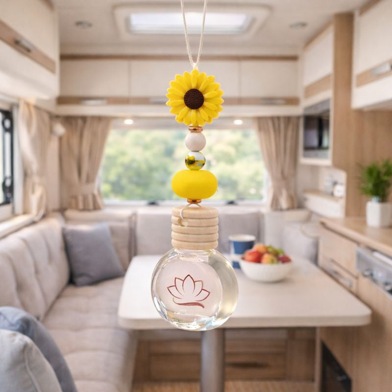 Beaded flower hanging Car Diffuser Australia