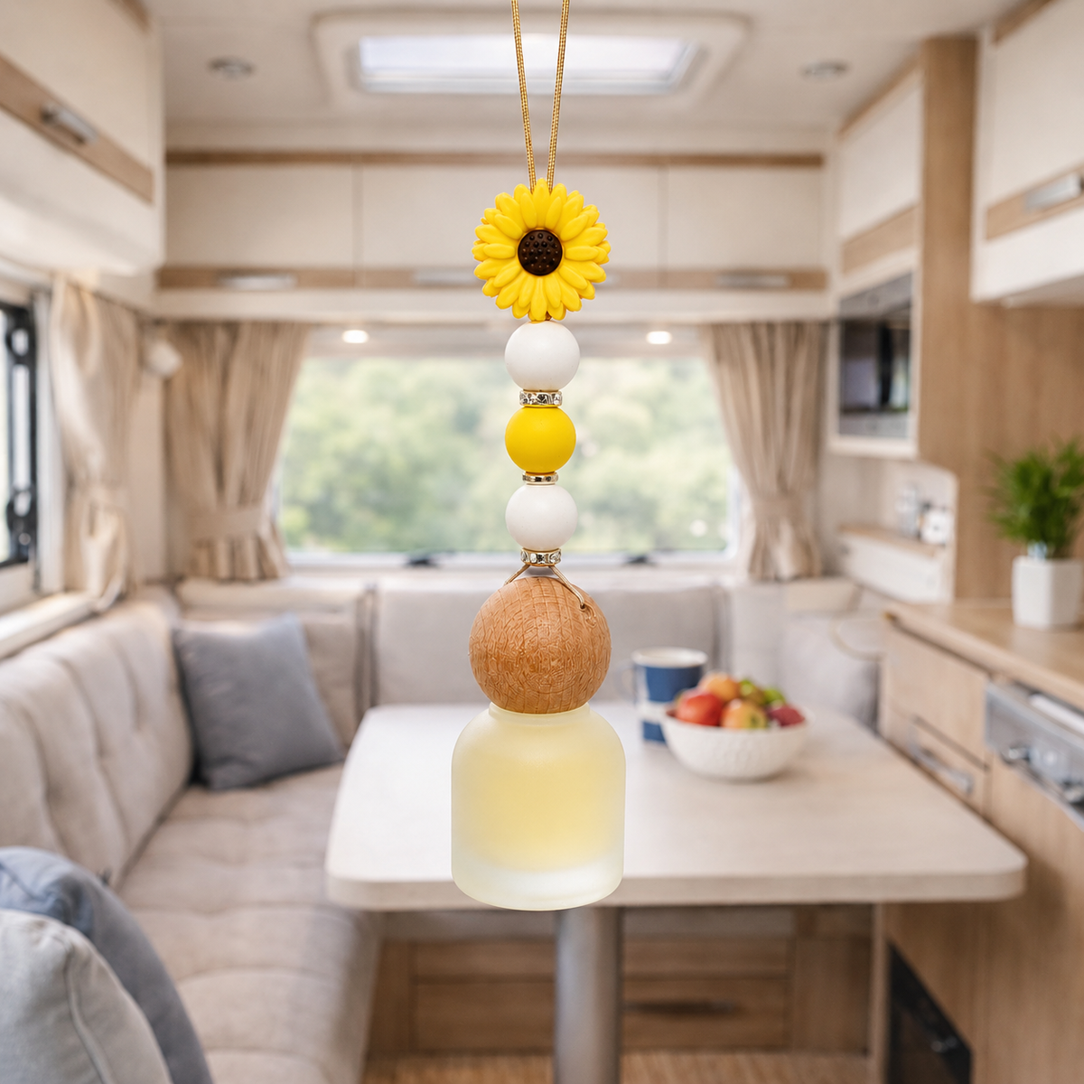 Car Diffuser - Hanging - Flowers (with refill bottle)
