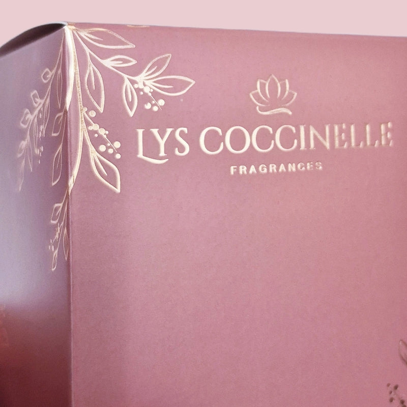 Closeup of candle box