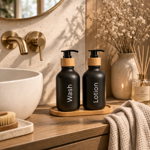Black Wash & Lotion set lifestyle