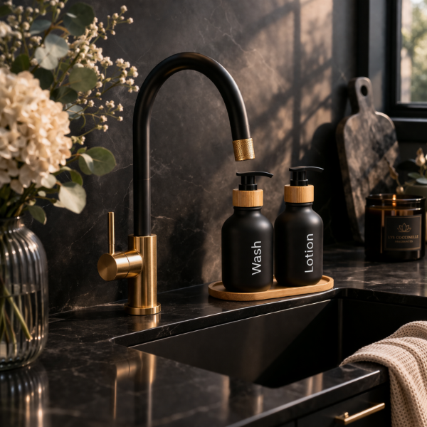Black Wash & Lotion set lifestyle