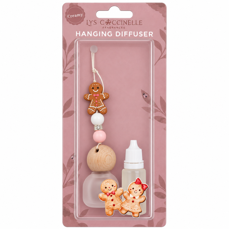 Car Diffuser - Hanging - Christmas Gingerbread Man