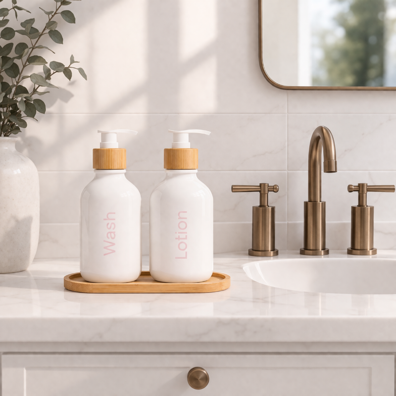 Wash & Lotion Set - White