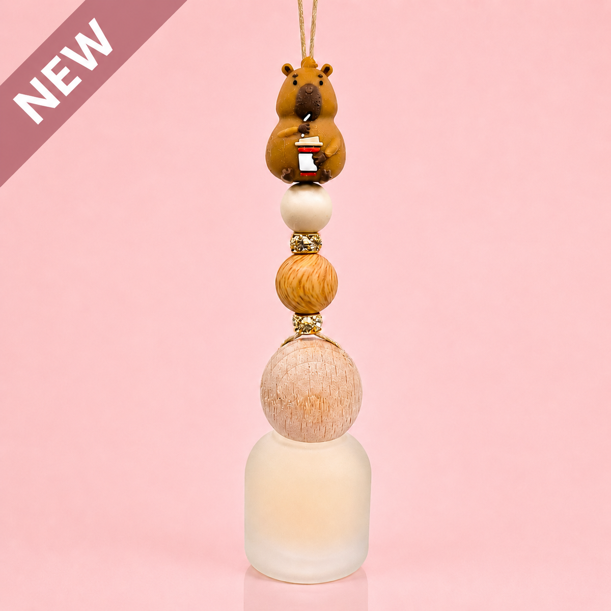 Car Diffuser - Hanging - Capybara (with refill bottle)