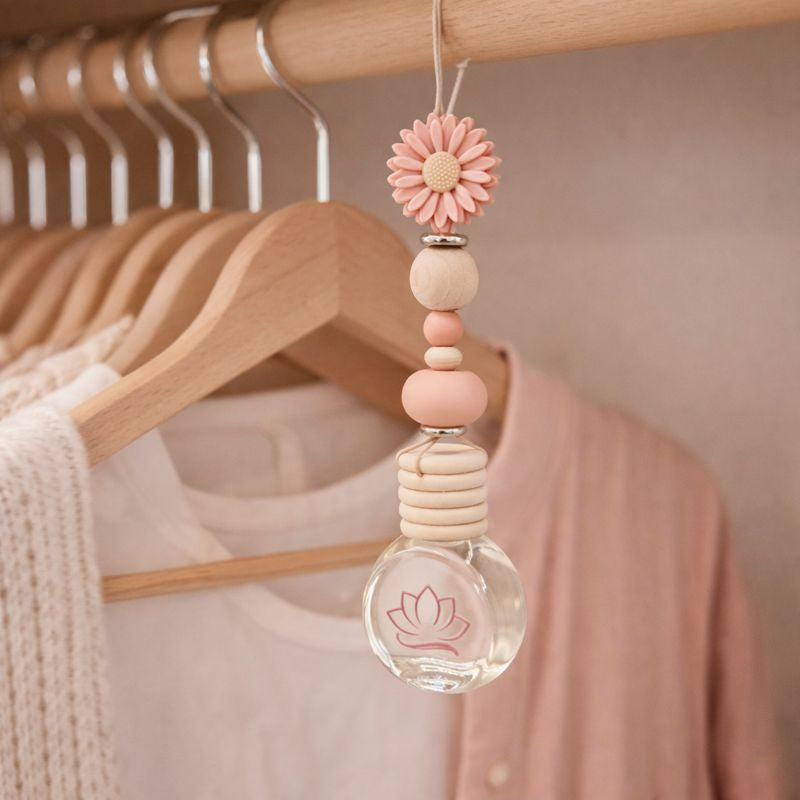 Beaded flower hanging Car Diffuser Australia