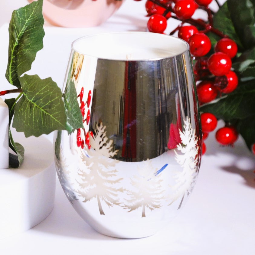 Luxe Christmas Candle - SILVER