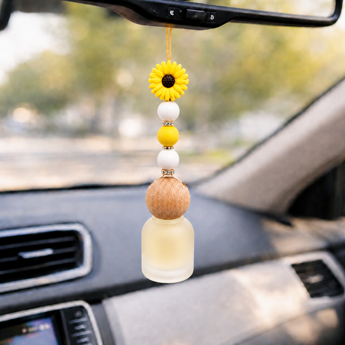 Car Diffuser - Hanging - Flowers (with refill bottle)