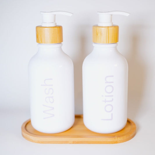 Wash & Lotion Set - White