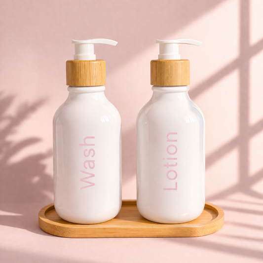 Wash & Lotion Set - White